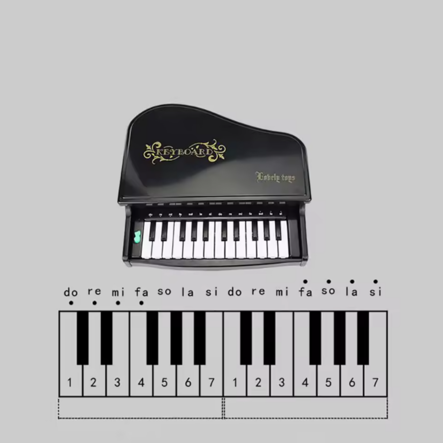 Multi-Functional Music Piano Toy Educational Plastic Keyboard Toy for Kids