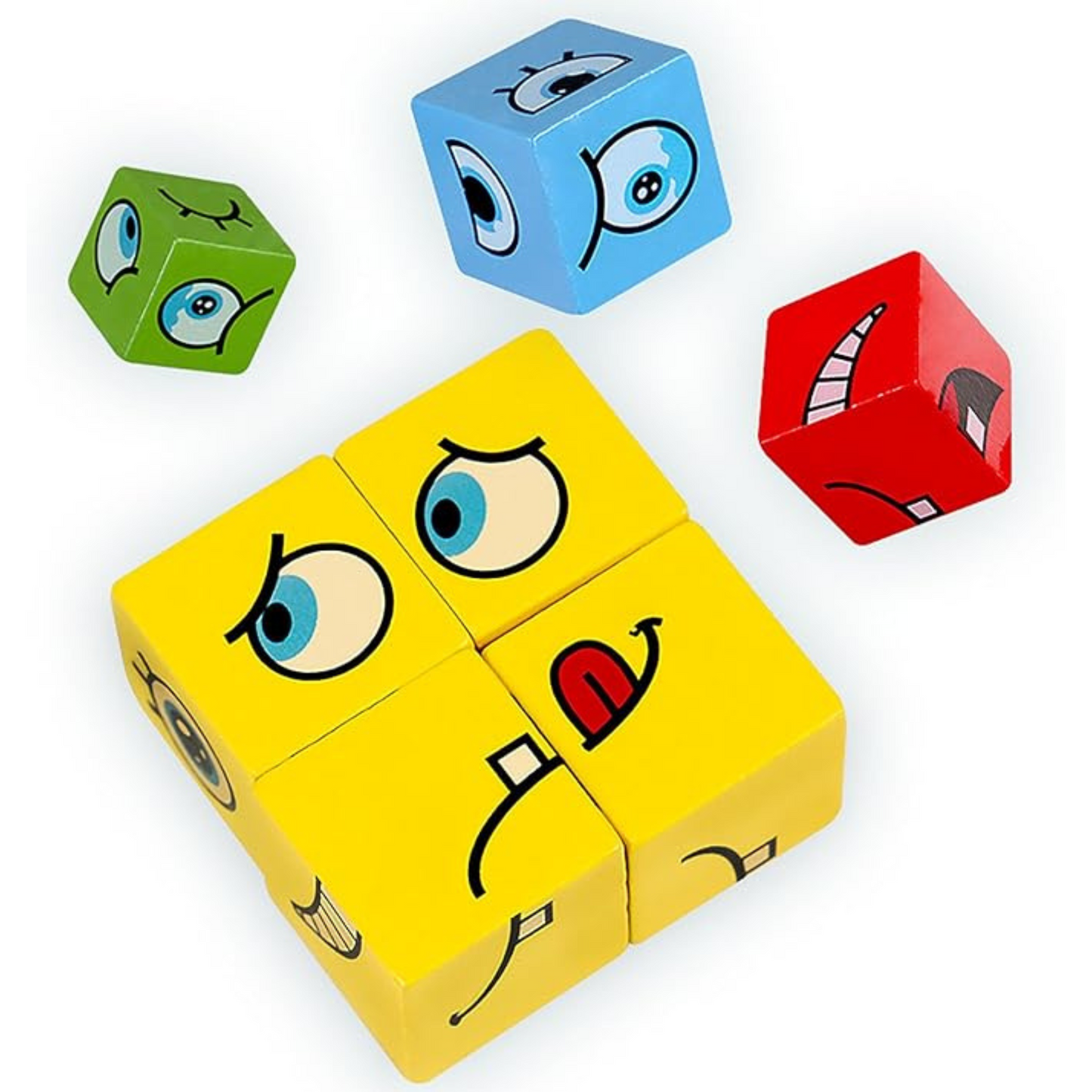 FACE CHANGING BUILDING BRICKS GAME