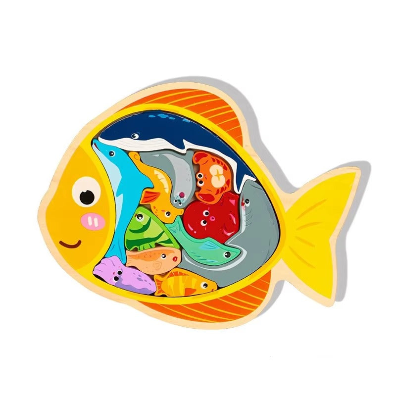 Wooden Fish Puzzle