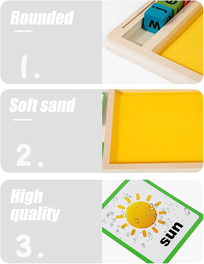 Wooden Sand Writing Tray