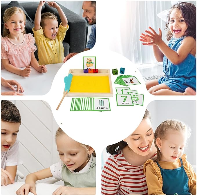 Wooden Sand Writing Tray