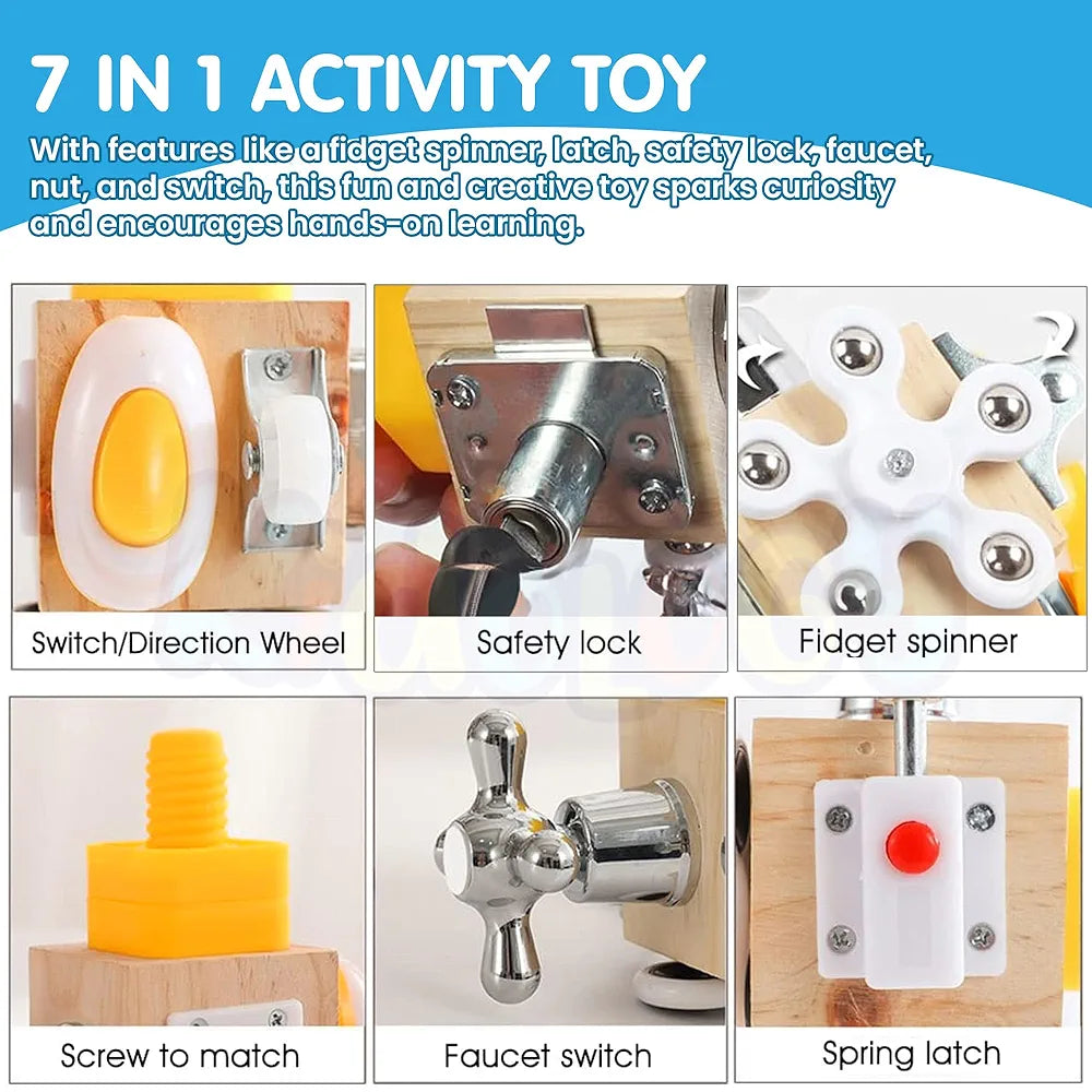 Montessori Activity Travel Busy Board