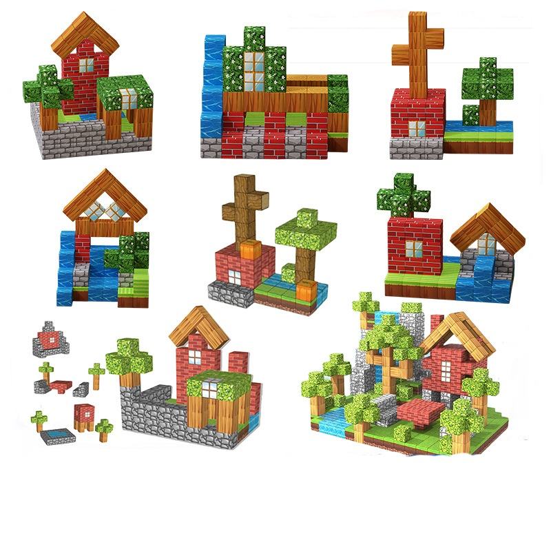 Forest Magnetic Building Blocks Set
