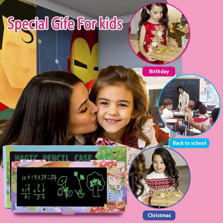 Kids pen box with 3D drawing pad