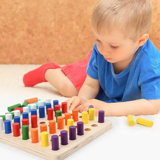 Montessori Wooden Color Sensing Stick Toy