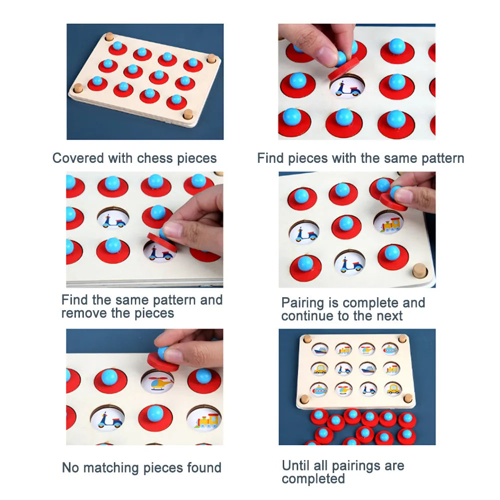 Animal Puzzle Memory Game – Educational Toy