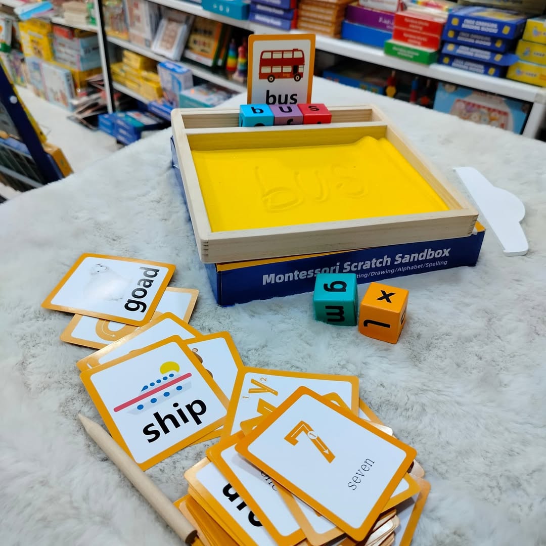Wooden Sand Writing Tray
