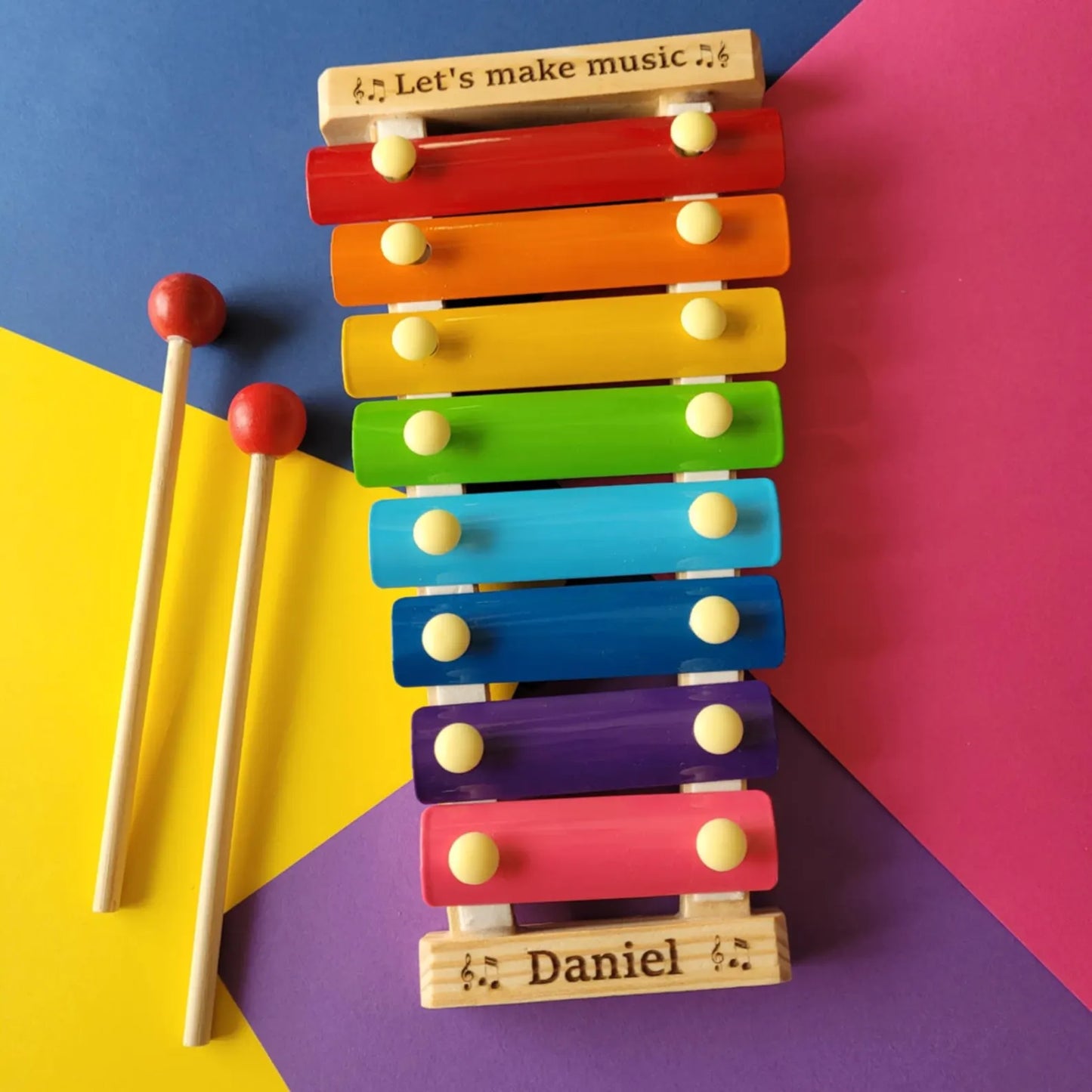 Personalized Wooden Kids Xylophone – Musical Toy & Gift