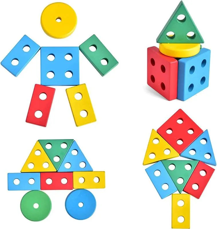 Colorful Train Shape Sorting Toy