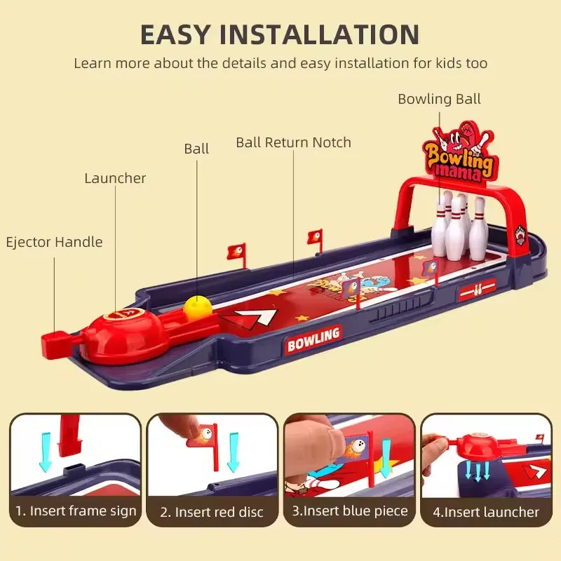 Mini Bowling Game for Desk – Kids & Adults