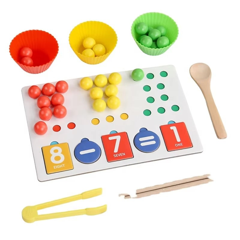 Montessori Clamp Beads Sorting Toy