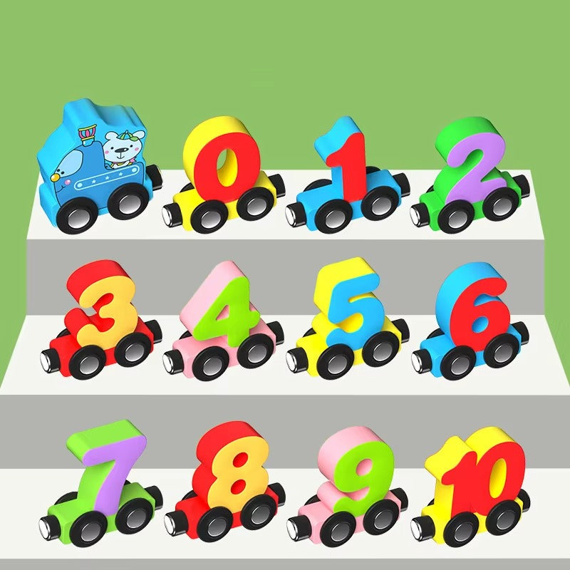 Magnetic Number Digital Train (0–10)