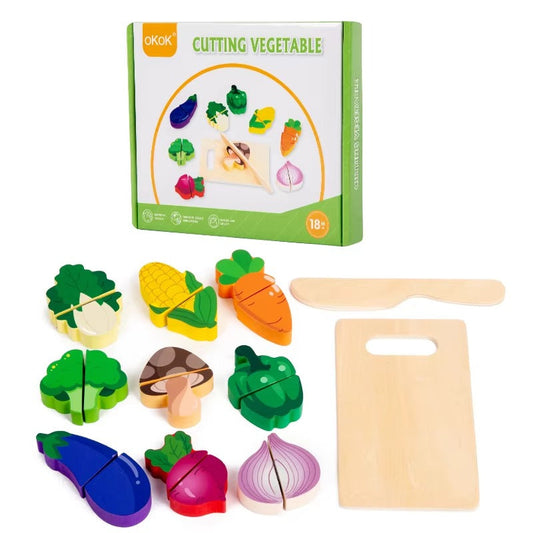Wooden Vegetable Cutter Toy
