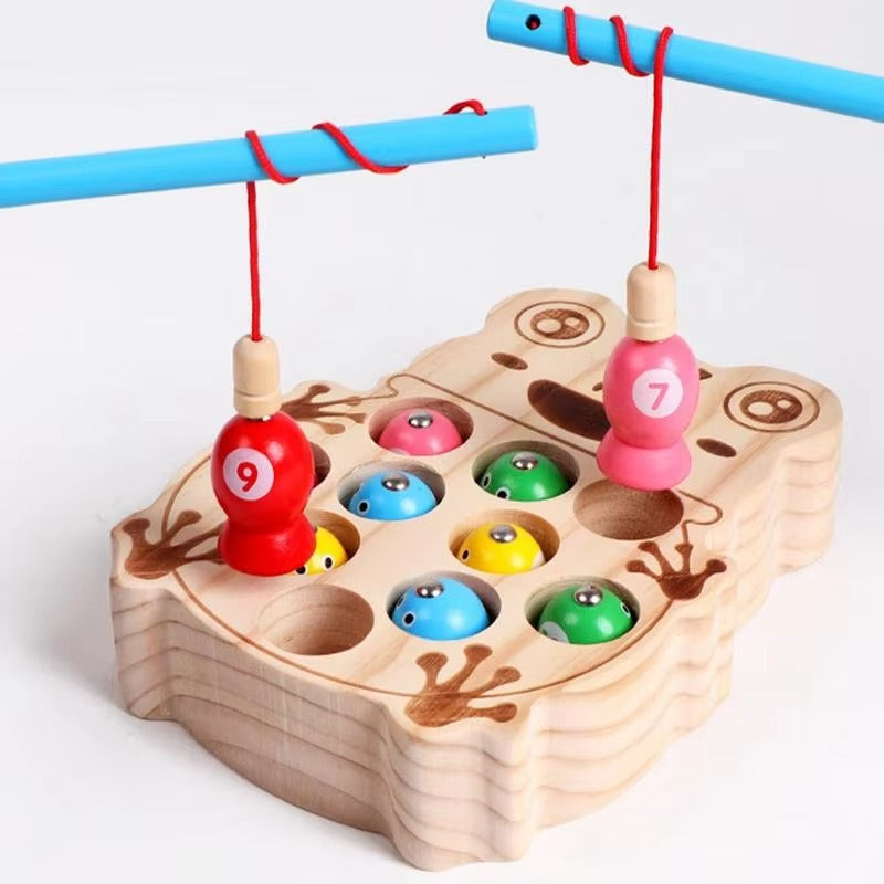 Wooden Magnetic Fishing Puzzle Game