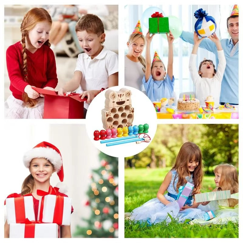 Wooden Magnetic Fishing Puzzle Game